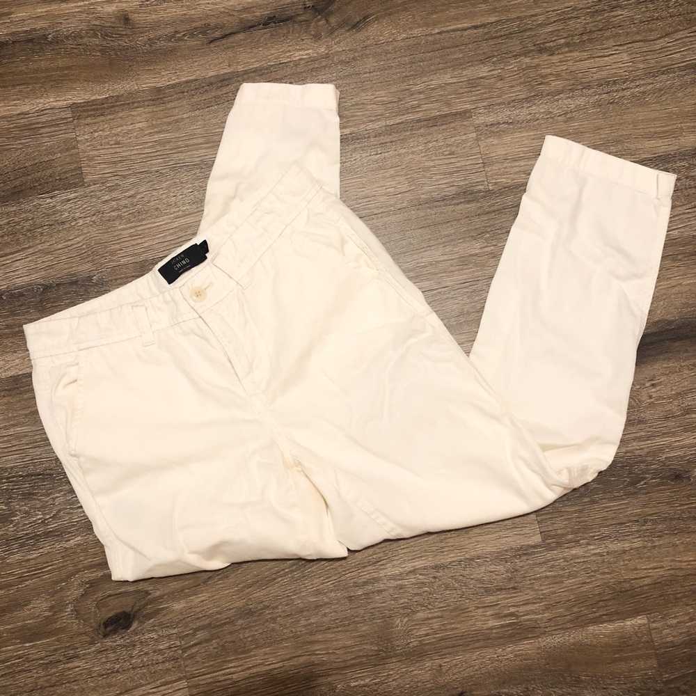 J. Crew size 2 slim Chino pants White